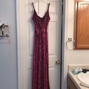 Burgundy Velvet dress